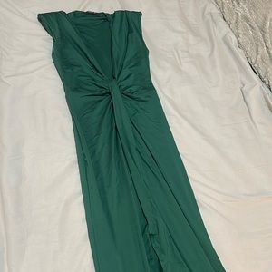 Long green dress
